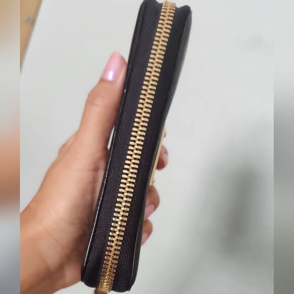 🌸Michael Kors Small Black Leather Wristlet Wallet - Picture 5 of 6